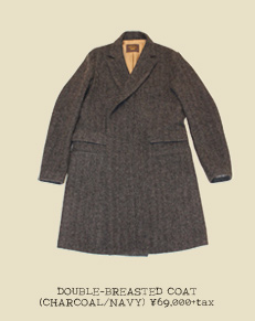 DOUBLE-BREASTED COAT (CHARCOAL/NAVY)