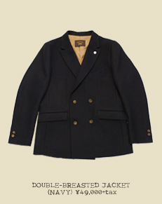 DOUBLE-BREASTED JACKET (NAVY)